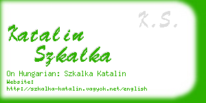 katalin szkalka business card